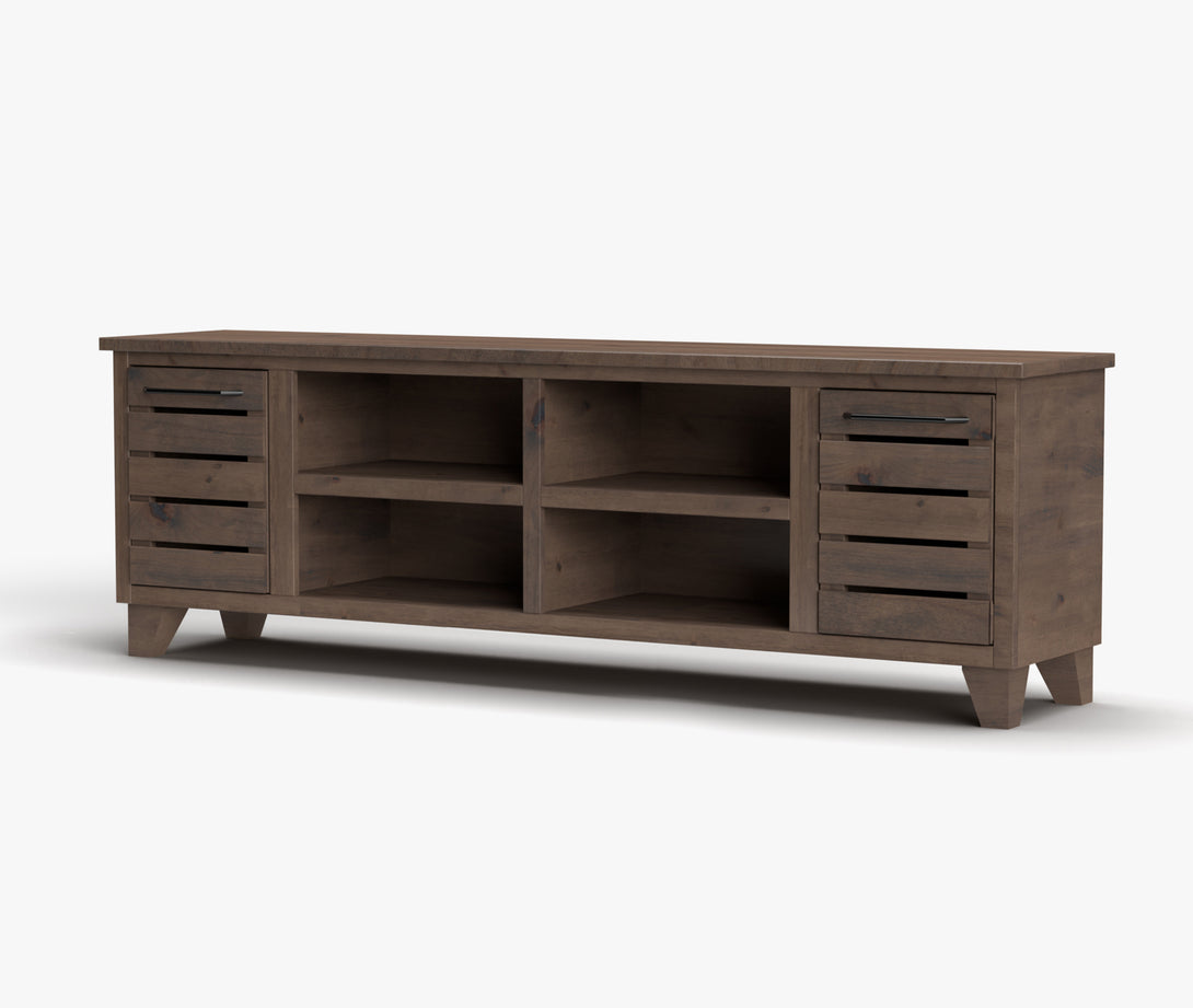Napa 64" TV Stand Barnwood - Casual - Side View