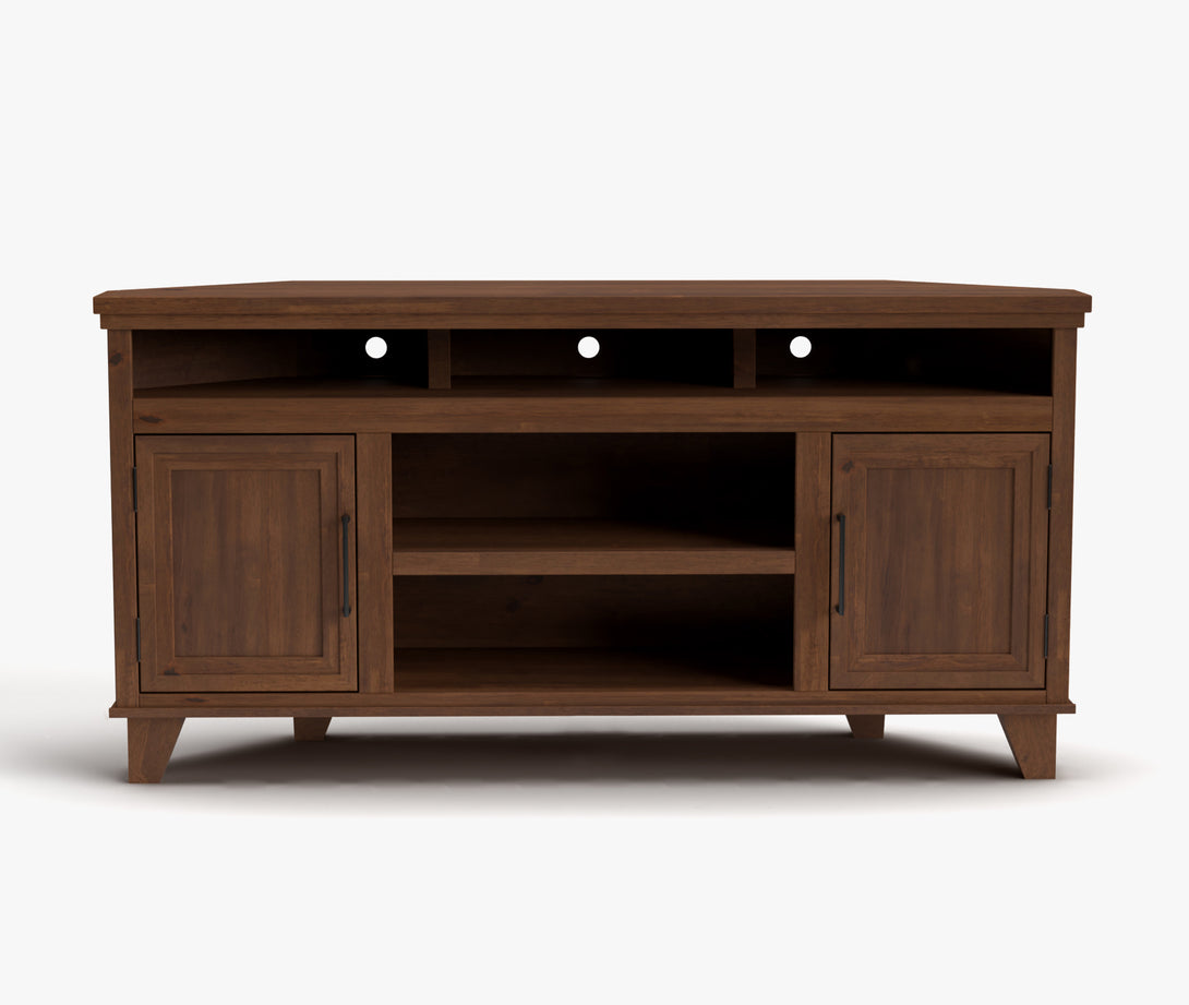 Sonoma 64-inch Corner TV Stands Whiskey Brown - Modern Traditional
