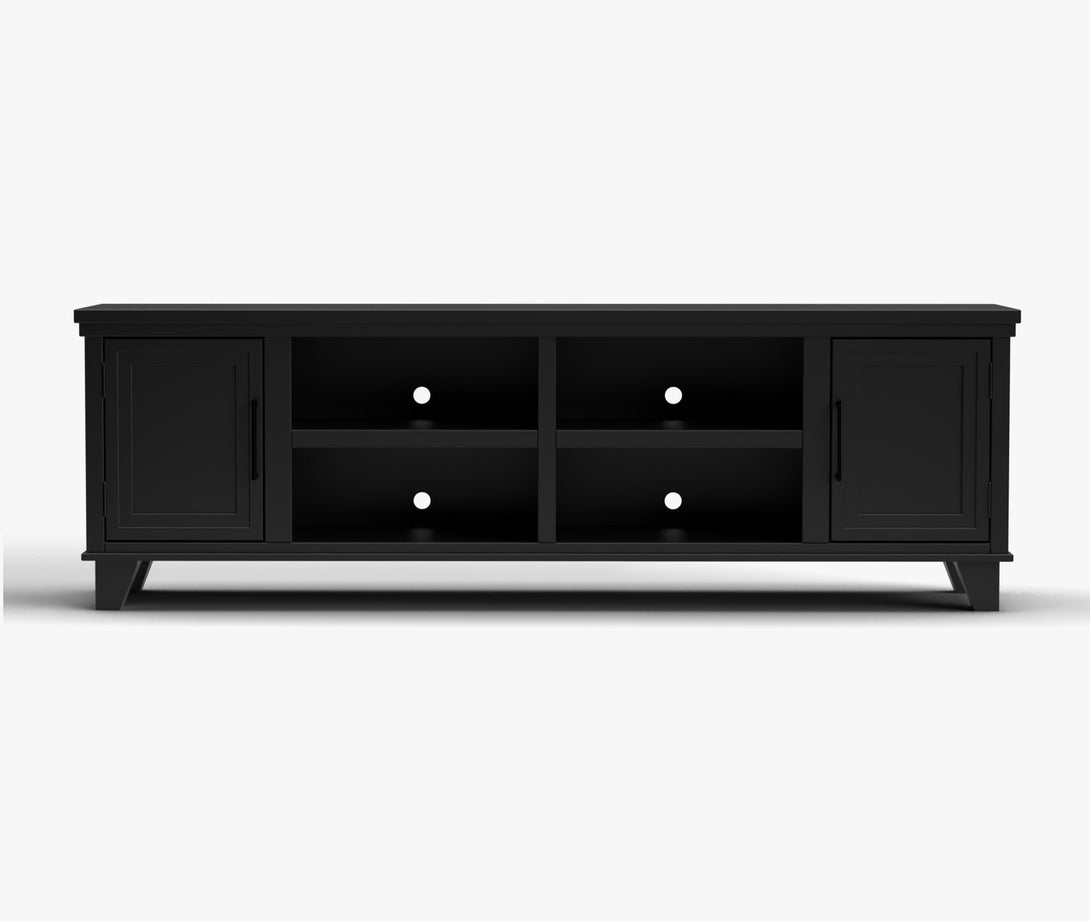 Sonoma 78-inch TV Stands Charcoal Black - Transitional