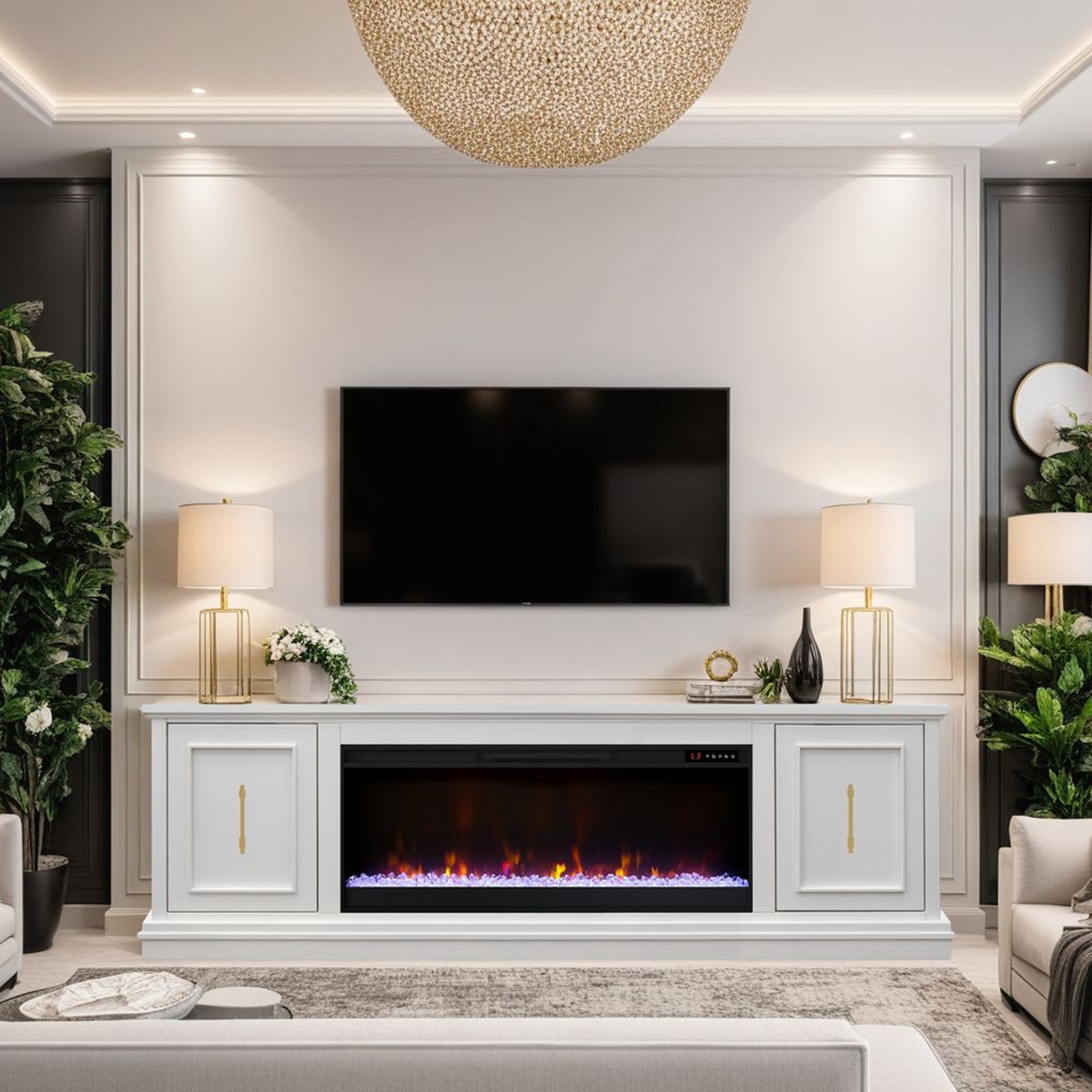 Fireplace TV stand: 82