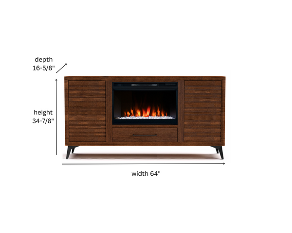 64" Malibu Fireplace TV Stand - image 4