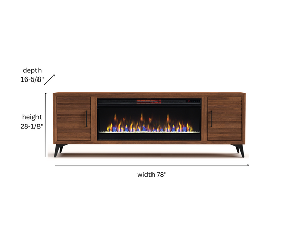 78" Malibu Fireplace TV Stand - image 4