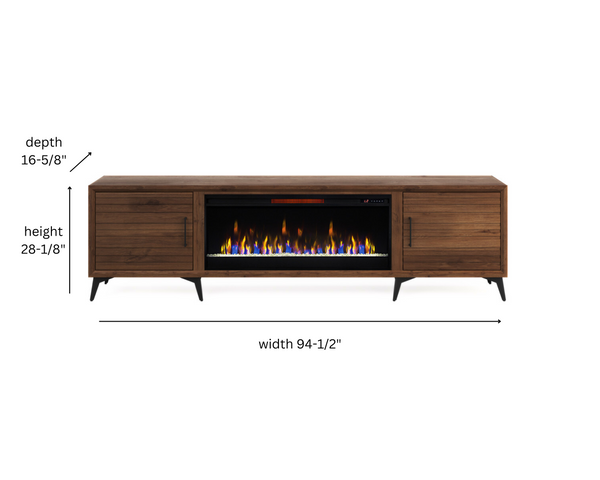 95" Malibu Fireplace TV Stand - image 4