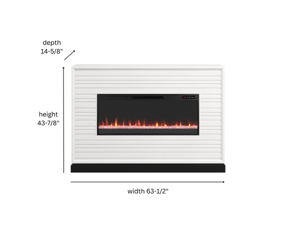 64" Malibu Fireplace Mantel