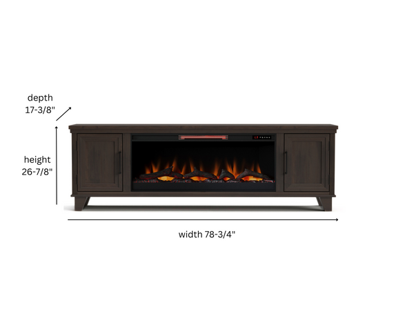 78" Sonoma Fireplace TV Stand - image 4