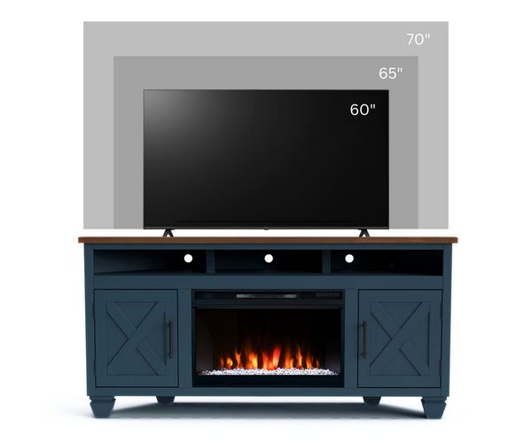 64" Liberty Corner Fireplace TV Stand