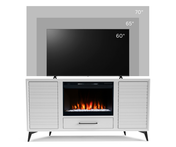 64" Malibu Corner Fireplace TV Stand