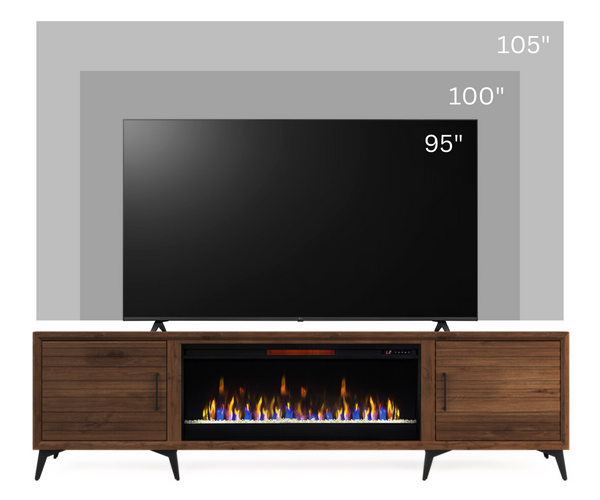95" Malibu Fireplace TV Stand - image 3