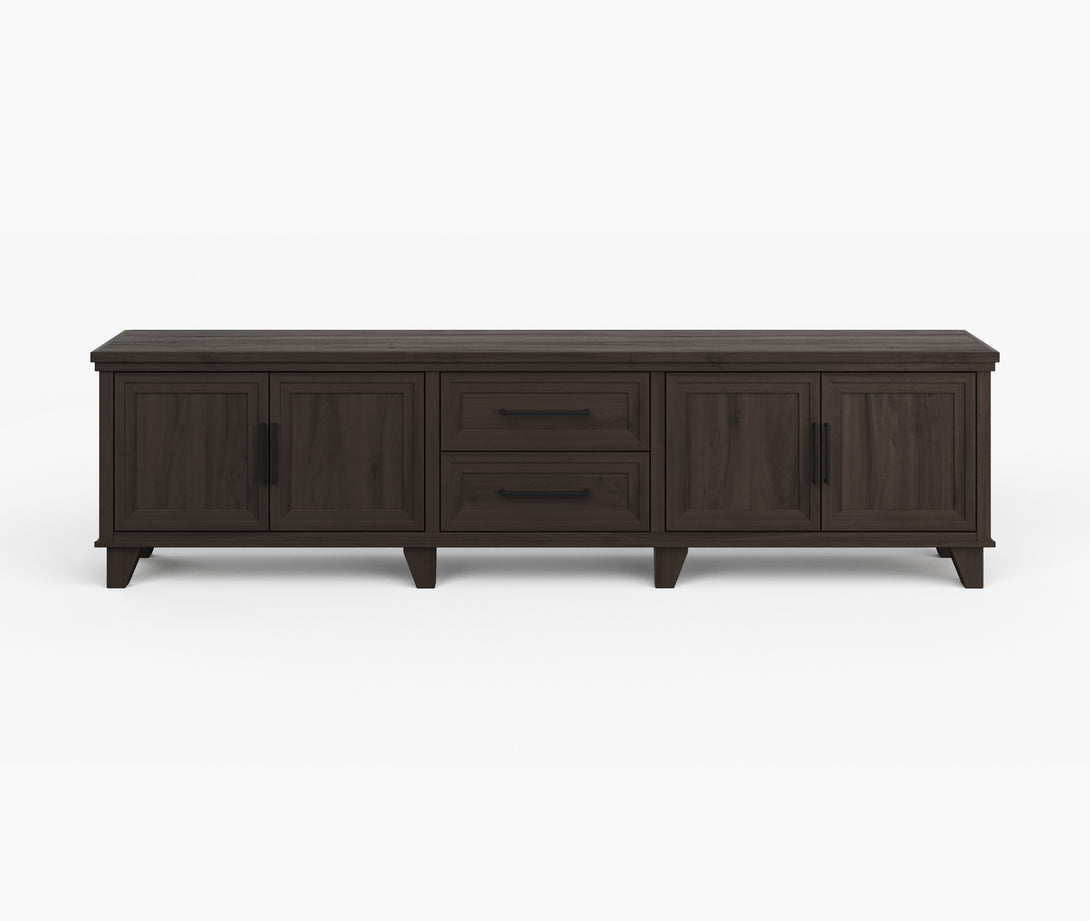 Sonoma 95-inch TV Stand Java - Traditional and Modern