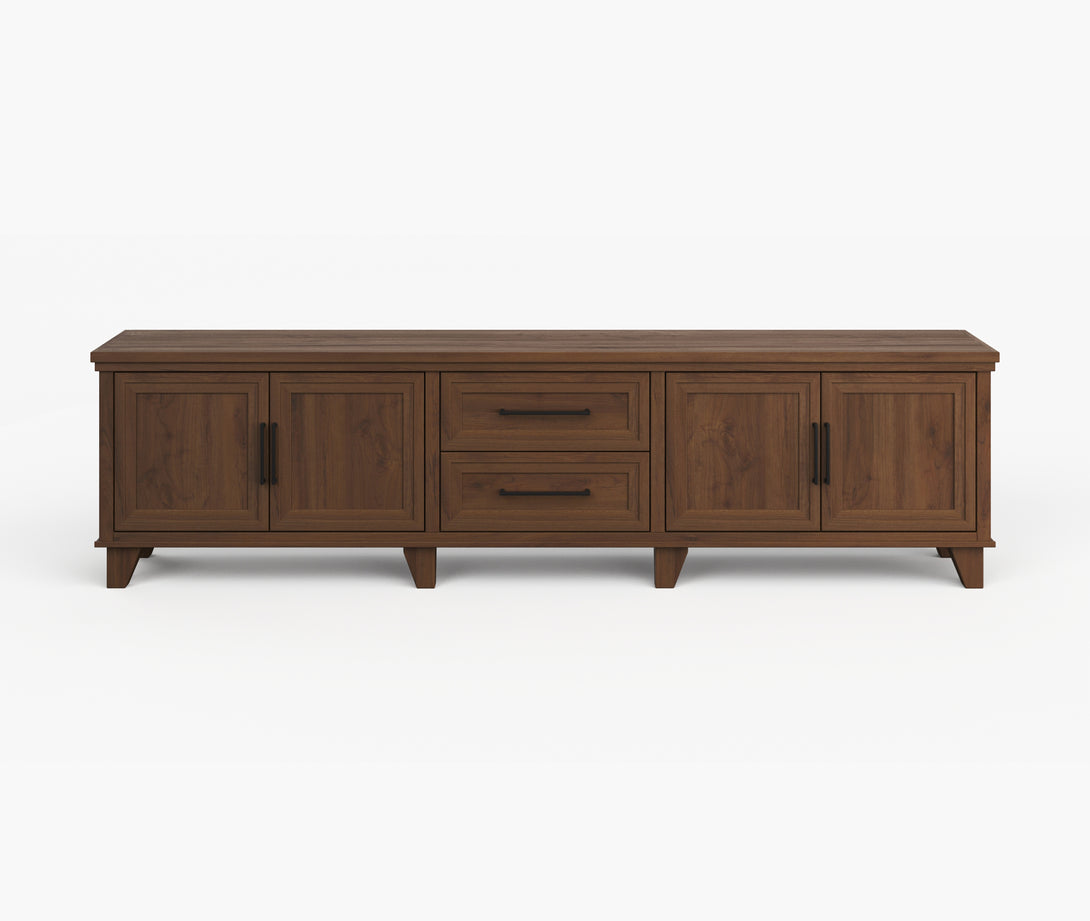 Sonoma 95-inch TV Stand Whiskey Brown - Modern Traditional