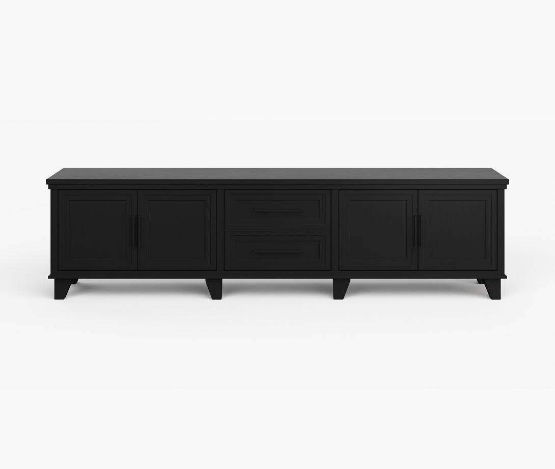 Sonoma 95-inch TV Stand Charcoal Black - Transitional