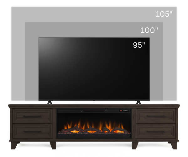 95" Sonoma Fireplace TV Stand - image 3