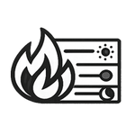 6 Flame Colors + Adjustable Control