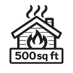 Heats Up To 500sf