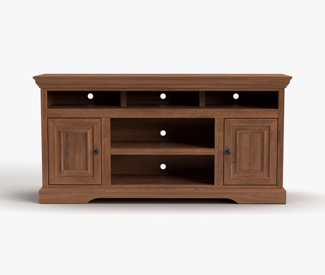 Charleston 64 inch TV Stands Bourbon Brown - Traditional