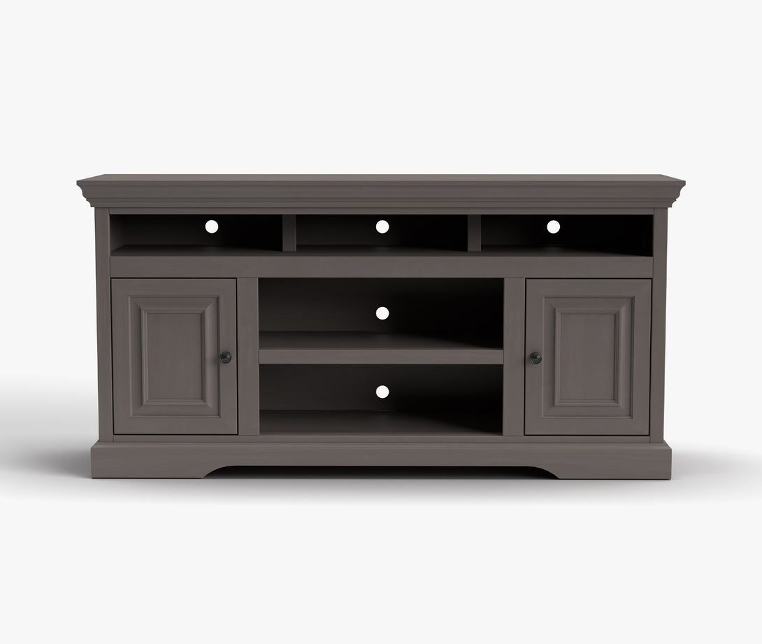 Charleston 64-inch TV Stand Classic Gray - Traditional