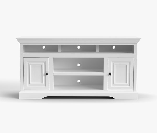 Charleston 64-inch TV Stands White - Traditional