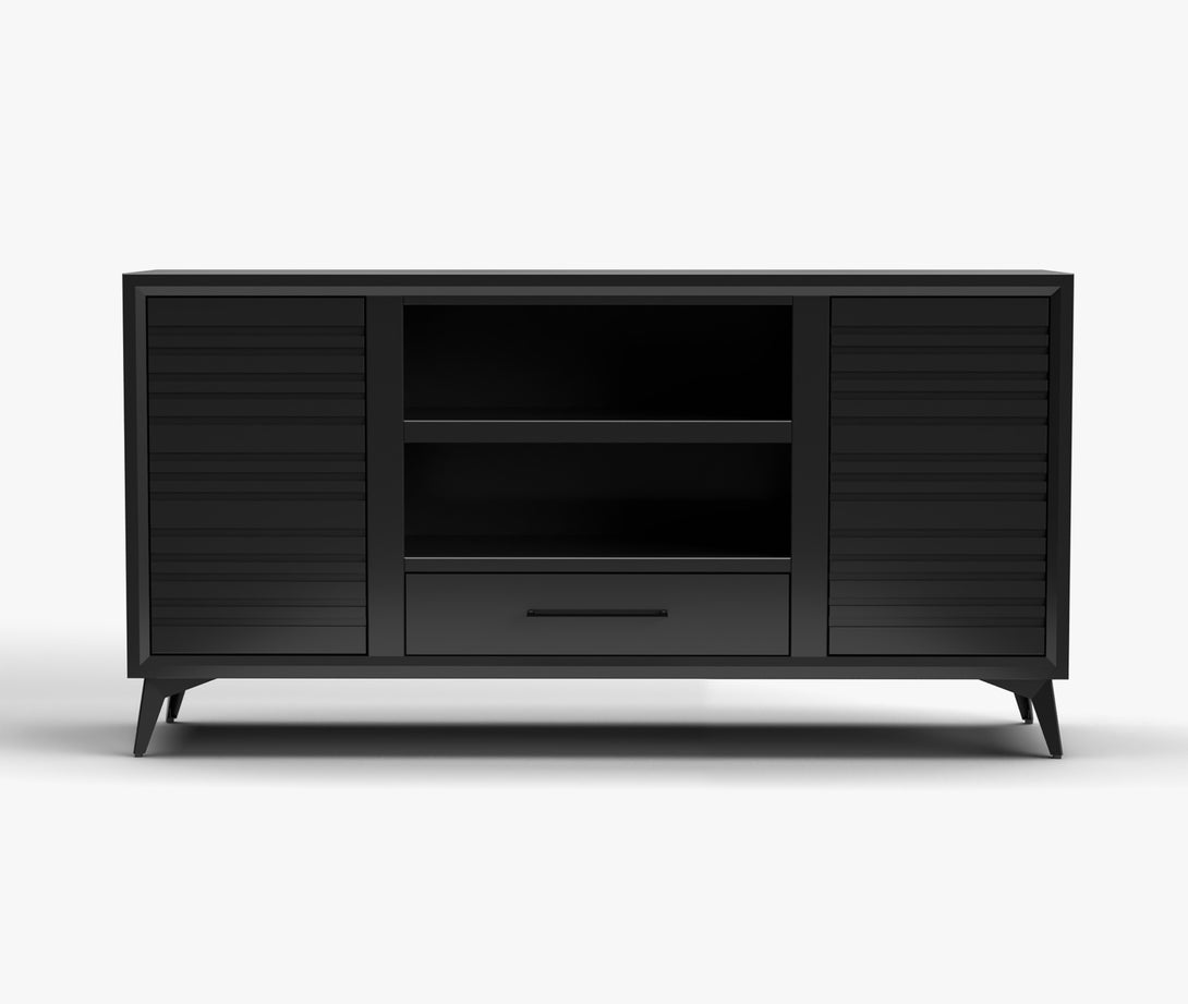 Malibu 64-inch TV Stands Modern Charcoal Black