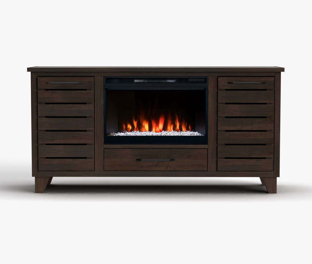 Napa 64-inch Fireplace TV Stand Java - Casual