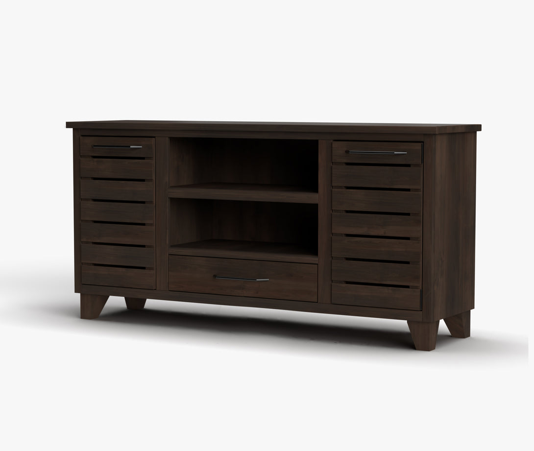 Napa 64" TV Stands fits up to 65 inch Java Casual Side View