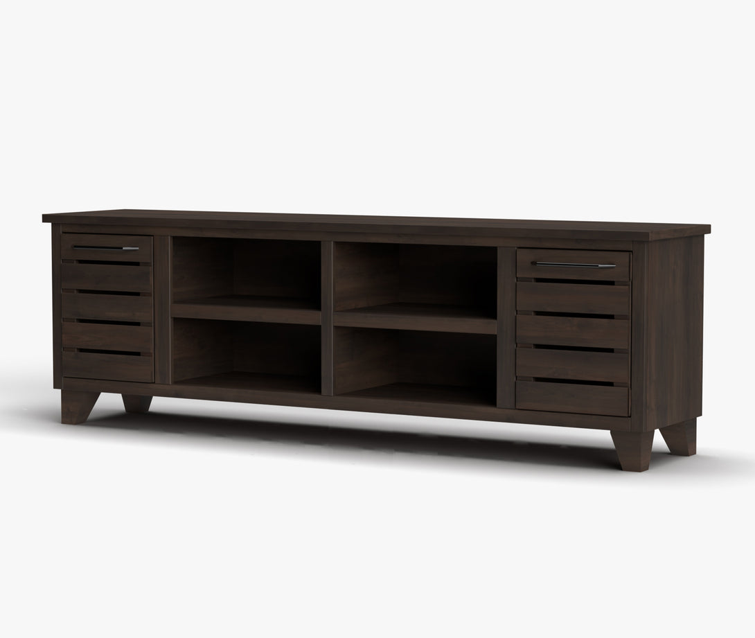 Napa 64" TV Stand Java - Casual - Side View