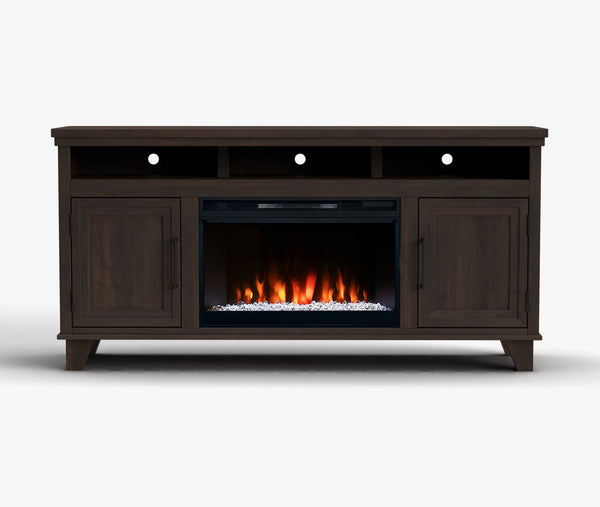 Sonoma 64-inch Fireplace TV Stand Java - Traditional and Modern