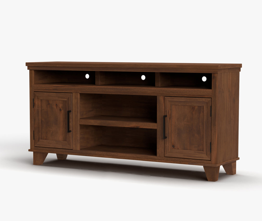 Sonoma 64" TV Stands fits up to 65 inch Whiskey Brown Modern Traditional - Side View